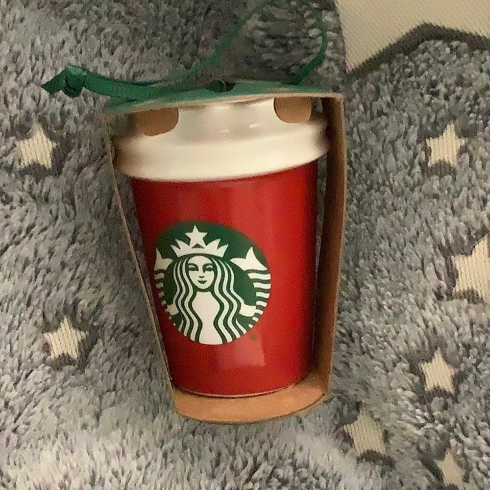 Starbucks Hawaii Red siren mermaid cup ceramic ornament 2016 limited edi…